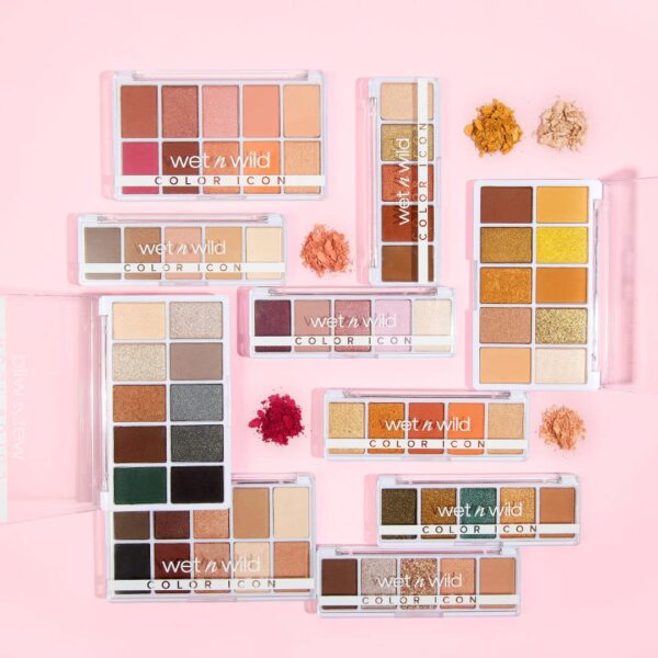wet n wild Color Icon Eyeshadow Makeup 5 Pan Palette, Matte, Shimmer, Metallic, Long Wearing, Rich Buttery Pigment, Cruelty Free - Walking On Eggshells