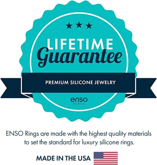 Enso Rings Classic Birthstone Silicone Ring – Unisex Wedding Engagement Band – Comfortable Breathable Band – 6.6mm Wide, 1.75mm Thick