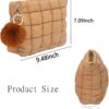 2 Pcs Makeup Bag Travel Cosmetic Bag Makeup Pouch Quilted Bags for Women Toiletry Organizer Pouches (Black+Brown)