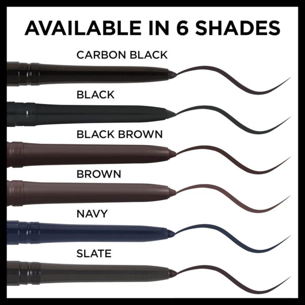 L'Oreal Paris Makeup Infallible Never Fail Original Mechanical Pencil Eyeliner with Built in Sharpener, Black, 1 Count