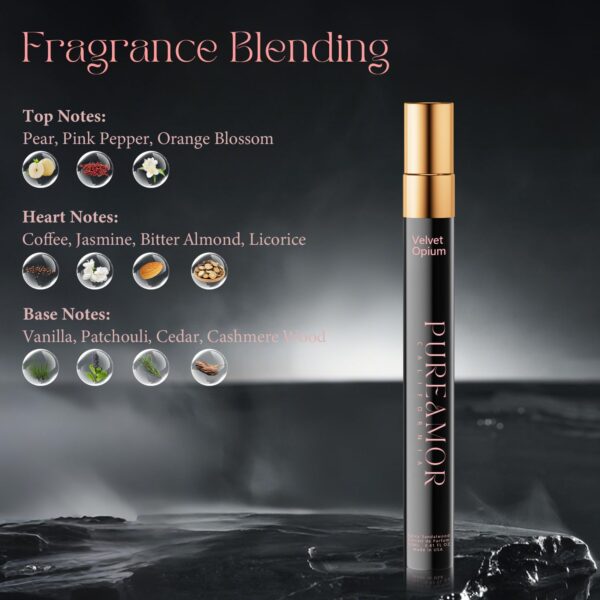 Pheromones Perfumes for Women, Amber Vanilla Perfume, Long Lasting Eau De Parfum Cologne, Enhanced Scents Pheromone Cologne for Men&Women, 0.41 fl.oz Travel Size Perfumes Spray (Velvet Opium)