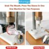 Liquid Plugging Machine for Perfume Bottles, Manual Sealing Machine with Adjustable Height and Several Sealing Diameters ~/