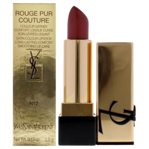 YVES SAINT LAURENT Rouge Pur Couture Satin Lipstick - N12 Nude Instinct for Women - 0.13 oz Lipstick