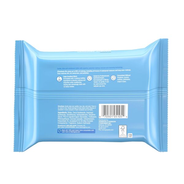 Neutrogena Makeup Remover Wipes, Daily Facial Cleanser Towelettes, Gently Cleanse and Remove Oil & Makeup, Alcohol-Free Makeup Wipes, 25 ct, 6 Pack