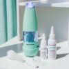BeautyBio GLOfacial Hydro-Infusion Deep Pore Cleansing + Blue LED Clarifying Set: Tool + Concentrate
