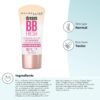 Maybelline Dream Fresh Skin Hydrating BB cream, 8-in-1 Skin Perfecting Beauty Balm with Broad Spectrum SPF 30, Sheer Tint Coverage, Oil-Free, Light/Medium, 1 Fl Oz