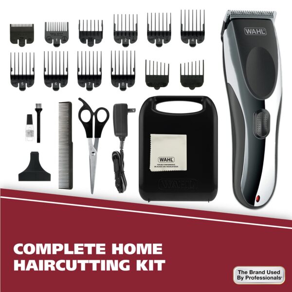 Wahl Clipper Rechargeable Cord/Cordless Haircutting & Trimming Kit for Heads, Longer Beards, & All Body Grooming - Model 79434