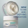 RoC Hydration+ Hyaluronic Acid Moisturizer Face Cream, Hydrating, Smoothing, Fragrance Free Formula with Collagen Proteins (1.7 Ounces) with Retinol Eye Cream Packette