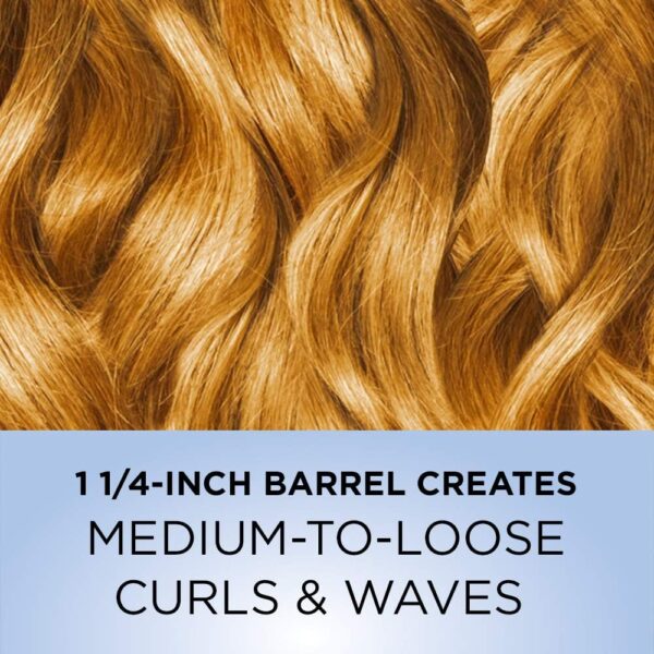 Conair Instant Heat Curling Iron Brush, 1 1/4-Inch Barrel - For Use On Short to Medium Length Hair