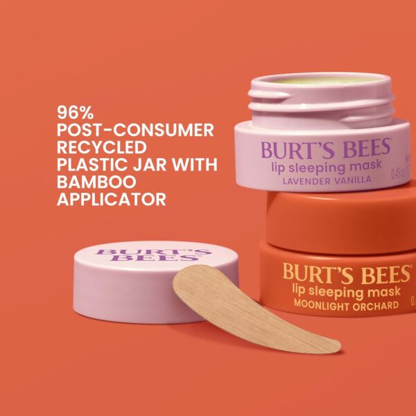 Burt’s Bees Lavender Vanilla Lip Sleeping Mask, Mothers Day Gifts, With Hyaluronic Acid and Squalane Moisturizer To Instantly Hydrate Lips, Overnight Lip Mask, Lip Treatment, 0.45 oz.