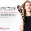 REVLON One-Step Volumizer Plus Hair Dryer and Styler, Enhanced Motor for Less Frizz, More Shine, and Reduced Heat Damage for Salon Style Round Brush for Blowout, Black (Amazon Exclusive)