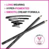 wet n wild Color Icon Kohl Eyeliner Pencil - Rich Hyper-Pigmented Color, Smooth Creamy Application, Long-Wearing Matte Finish Versatility, Cruelty-Free - Baby's Got Black