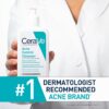 CeraVe Acne Treatment Face Wash, Salicylic Acid Cleanser with Purifying Clay, Niacinamide, and Ceramides, Pore Control and Blackhead Remover, 8 Ounce