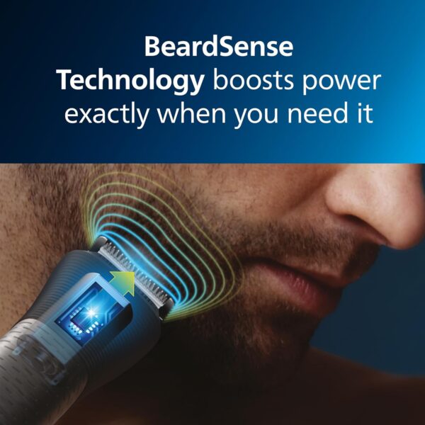Norelco Philips Multigroom 9000 Series, All-in-One Trimmer, Beard Trimmer and Hair Clipper, 25-Piece/27-Length Men's Grooming Kit for Beard, Face, Nose, Ear and Body, Travel Kit, MG9522/50