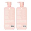 MONDAY HAIRCARE Moisture Shampoo + Conditioner Set (2 Pack) 27oz Each, Dry, Coarse, Stressed, Coily & Curly Hair, Made from Coconut Oil, Rice Protein, Shea Butter, & Vitamin E, 100% Recyclable Bottles