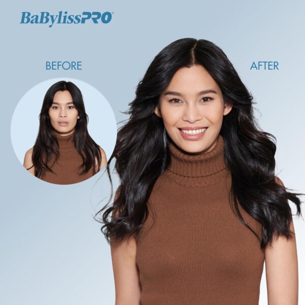 BaBylissPRO Nano Titanium Professional Curling Wand For All Hair Types, Reaches 430 Degrees For Long Lasting Curls