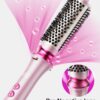 Wavytalk Thermal Brush, Wavytalk Heatwave Pro 1.5" Ionic Thermal Brush with Bilateral Ionic Outlet for Less Damage, One-Step Shiny Blowout Look, Pink