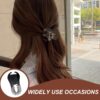 2Pcs Banana Clip, Fashionable Plastic Interlocking Soft Bendable Banana Hair Clips for Women Clincher Ponytail Styling Tools