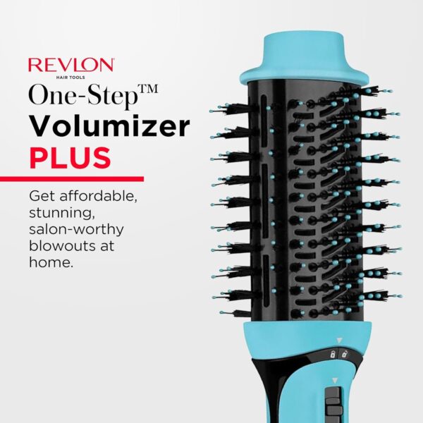 REVLON One Step Volumizer Plus Hair Dryer and Styler | More Volume, Less Damage, and More Styling Control for Easy and Fast Salon-Style Blowouts, Plus Travel Friendly (Mint)