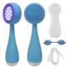 71FuYmzFmL._SL1500_.jpg PMD Beauty Facial Cleansing Brush - Smart Silicone Brush with Blue Light Treatment - SonicGlow Vibration - Waterproof Device for Acne