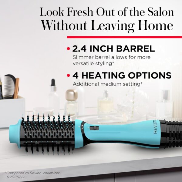 REVLON One Step Volumizer Plus Hair Dryer and Styler | More Volume, Less Damage, and More Styling Control for Easy and Fast Salon-Style Blowouts, Plus Travel Friendly (Mint)
