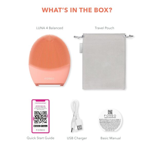 71HVVwfgzL._SL1500_.jpg FOREO LUNA 4 Face Cleansing Brush | Firming Face Massager | Anti Aging Face Care | Enhances Absorption of Facial Skin Care Products | Simple Skin Care Tools