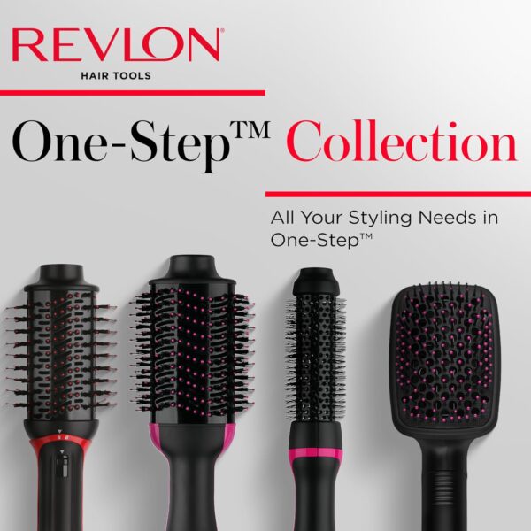 REVLON One-Step Hair Dryer and Styler - Root Booster Round Brush for Styling, Dryer Brush for Fast and Easy Salon-Quality Blowout, More Shine and Less Frizz (1-1/2 in)
