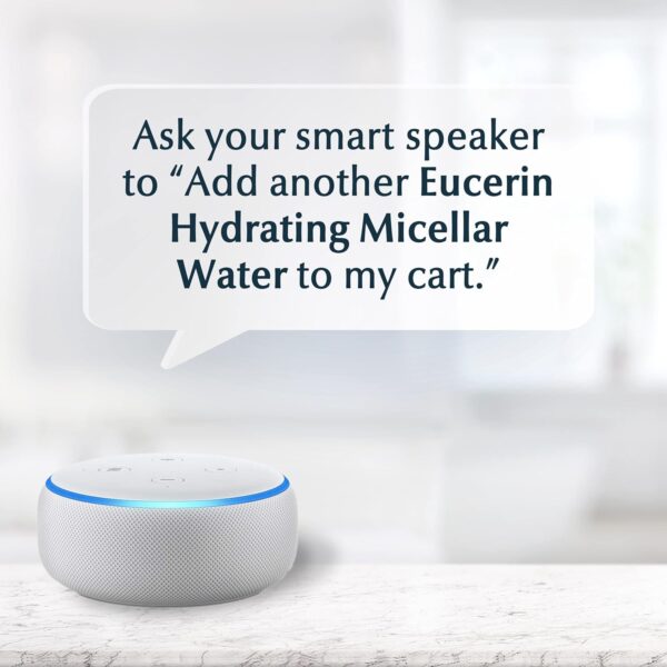 Eucerin Face Gentle Cleansing Hydrating Micellar Water, Face Cleanser and Makeup Remover with Hyaluronic Acid, 13.5 Fl Oz Bottle