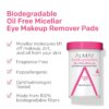 Almay Biodegradable Makeup Remover Pads, Micellar Gentle, Hypoallergenic, Fragrance-Free, Dermatologist & Ophthalmologist Tested, 120 Count