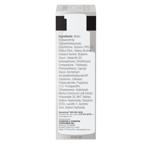 Neutrogena Retinol Face Moisturizer Cream, Rapid Wrinkle Repair, Anti-Wrinkle Night Moisturizer Cream, Anti-Wrinkle Face & Neck Cream Moisturizer with Hyaluronic Acid & Retinol, Paraben-Free, 1 fl. oz