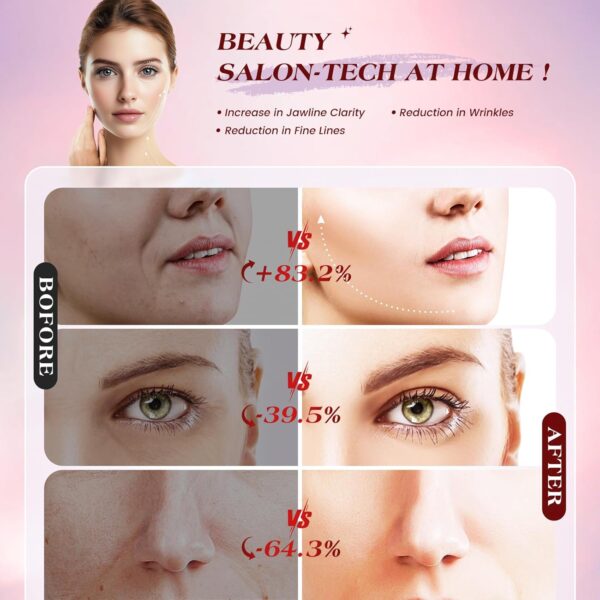 71IpQiWYV0L._AC_SL1500_.jpg Microcurrent Facial Device, 3 Modes Red Light Therapy for Face and Neck, Skin Care Facial Massager Perfect Gifts for Women Men(Gold)