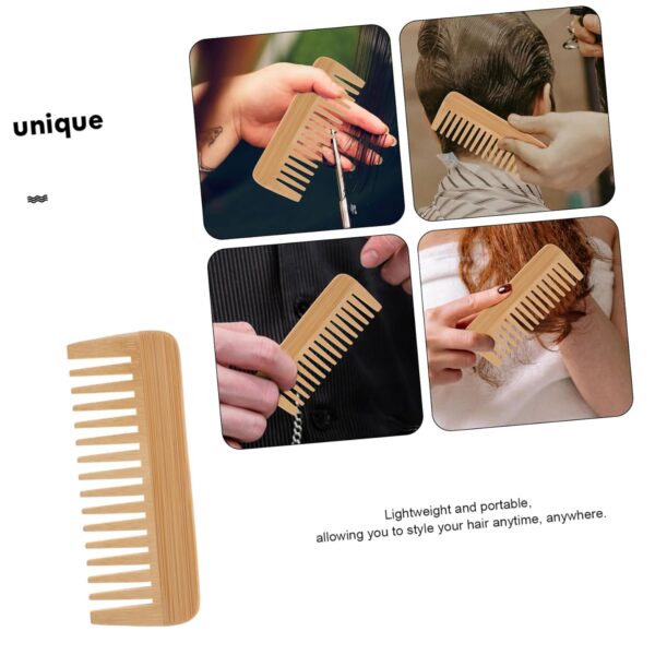 Hemoton Wooden Wide Hair Comb Detangle Hair Styling Tool for Women Salon Hairdressing Use