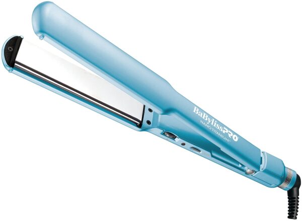 BabylissPRO Nano Titanium Ultra-Thin Hair Straightener, Professional Flat Iron For All Hair Types