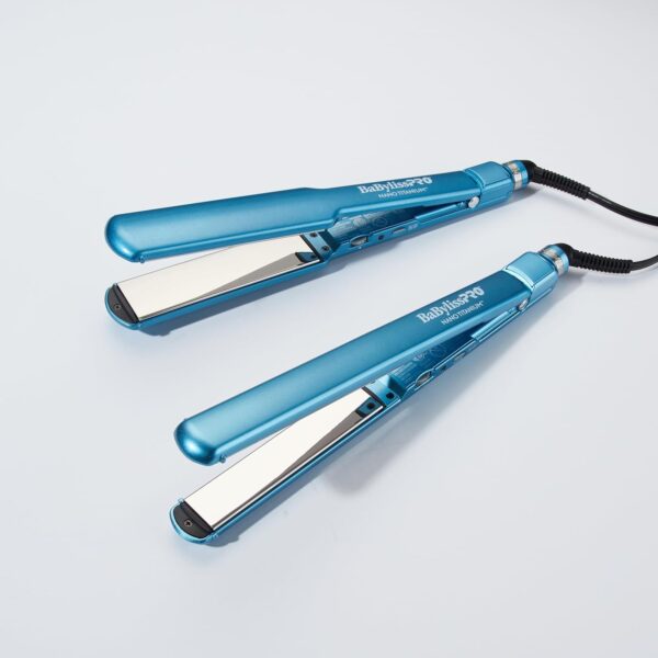 BabylissPRO Nano Titanium Ultra-Thin Hair Straightener, Professional Flat Iron For All Hair Types