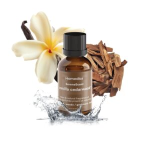 Homedics SereneScent Vanilla Cedarwood Home Fragrance Oil, 15 ml, for use with Homedics SereneScent Mini Waterless Diffuser (ARMH-680), Clean & Natural Everyday Collection