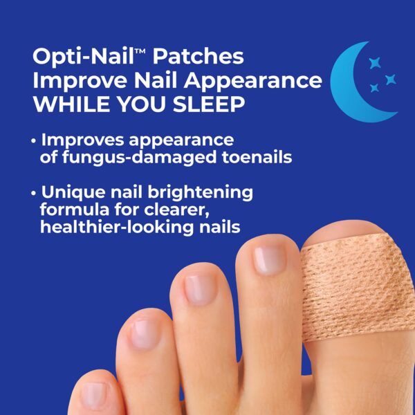 Opti-Nail Fungal Nail Renewal Patches - 21 Patches, Night-Time Treatment Improves Nail Appearance While You Sleep