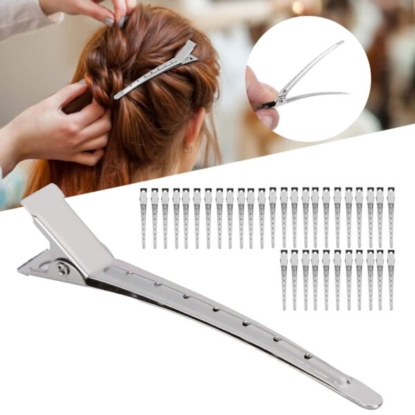 HAIR CLIP STAINLESS STEEL DURABLE SPRING HAIRSTYLING TOOL 36PCS SALON HOME