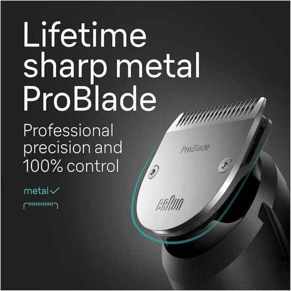 Braun All-in-One Men's Shaving Kit Series 7 7440, 12-in-1 Beard, Face, Nose, Ear Trimmer, Hair Clippers, Body Groomer and Manscaping