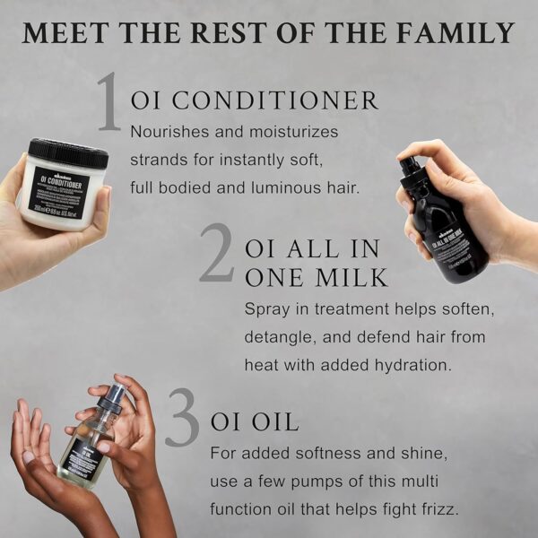 Davines OI All in One Milk | Hair Milk Spray | Powerful Hair Detangler + Hydrating Leave-In Treatment | Smoothes Frizzy Hair