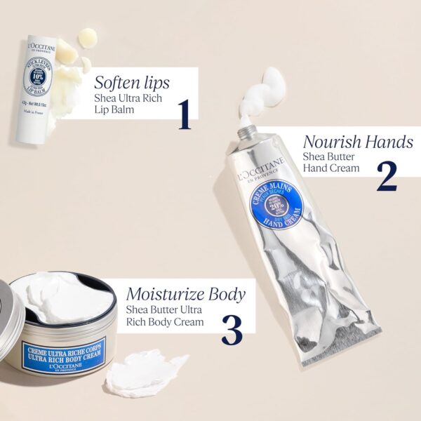L'OCCITANE Ultra-Rich 10% Shea Butter Nourishing Lip Balm Stick: Moisturize Dry Lips, Twist Up, Softening, With Beeswax and Castor Oil, Silicone-Free