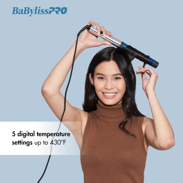 BaBylissPRO Nano Titanium Professional Curling Wand For All Hair Types, Reaches 430 Degrees For Long Lasting Curls