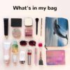 Jumping Up Dolphins Makeup Bag For Women, Waterproof Linen Travel Cosmetic Organizer Lightweight Zipper Travel Toiletry Bag Organizer Makeup Brushes Storage Bag