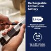 Philips Norelco Bodygroom 7000 Series, Showerproof Groin and Body Trimmer for Men, Precise Body Grooming, Adjustable Comb, Safe Even Below The Belt, 80 Min. Runtime, Model BG7030/49