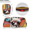 Alpaca wearing sunglasses Makeup Bag for Women Men Pencil Pouch Travel Small Cosmetic Bag Zippered Toiletry Bags Aesthetic Pen Bags Trendy Storage Bags Leather Coin Pouch Purse
