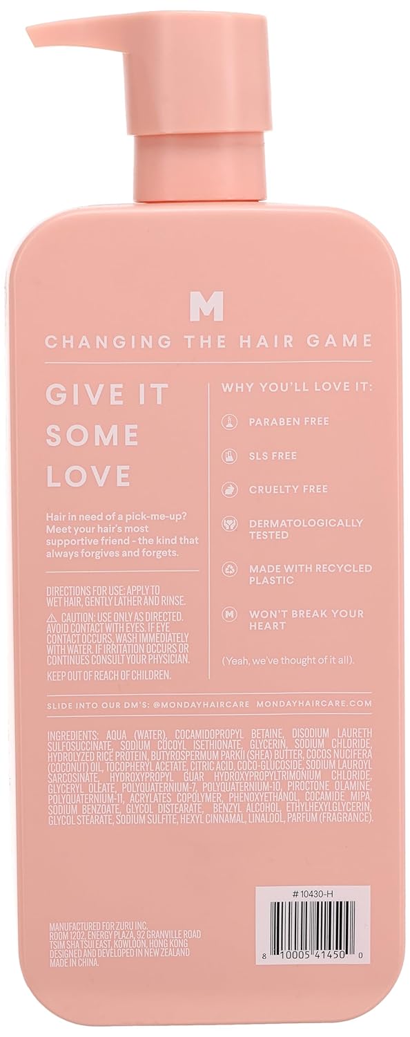 MONDAY HAIRCARE MOISTURE Shampoo with Hyaluronic Acid & Shea Butter for Dry & Dull Hair 798 mL