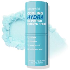 wet n wild Cooling Hydra De-Puffer, Soothing Face Makeup Primer Stick with Vitamin E & Caffeine, Instant Skin Refreshments for All Skin Types and Complexions, Vegan & Cruelty-Free