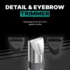 Conair Men Ear, Nose, and Eyebrow Trimmer, Patent 360 Bevel Blade for No Pull, No Snag Trimming Experience, 5-piece Kit with Travel Case