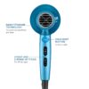 BaBylissPRO Nano Titanium 2000-Watt Blow Dryer with Concentrator Nozzle, Professional Grade Ionic Corded Styling Tool for Hair