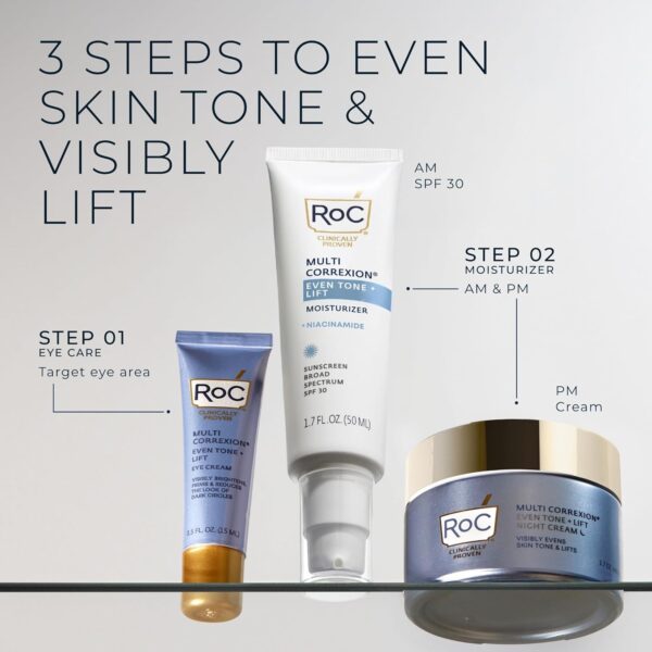 RoC Multi Correxion 5 in 1 Restoring/Anti Aging Facial Night Cream with Hexinol, 1.7 Ounces (Packaging May Vary)