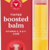 Burt’s Bees Tinted Boosted Balm, Rose Knows, Hydrating Tinted Lip Balm with Vitamin C, E, and F Core, 24 Hour Lip Moisturizer with Responsibly Sourced Beeswax, 100% Natural Origin, 1 Count, 0.16oz
